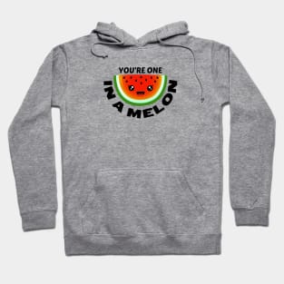 You're One In A Melon - Watermelon Pun Hoodie